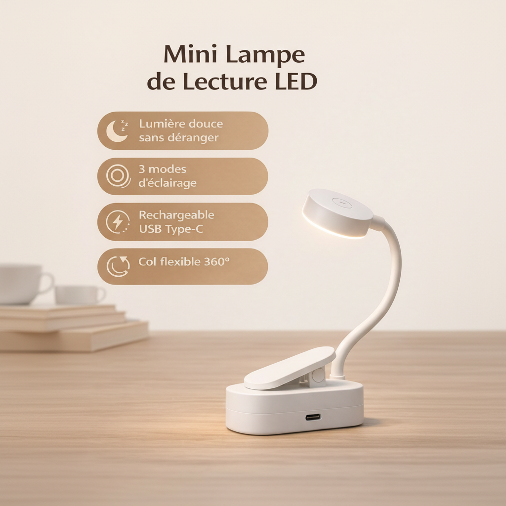 Mini Lampe de Lecture LED 1:1